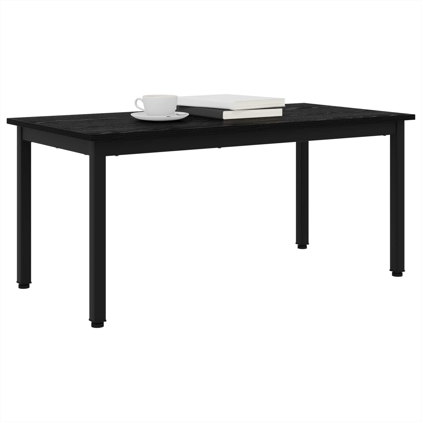 vidaXL Coffee Table Black Oak 100 x 50 x 45 cm Engineered Wood