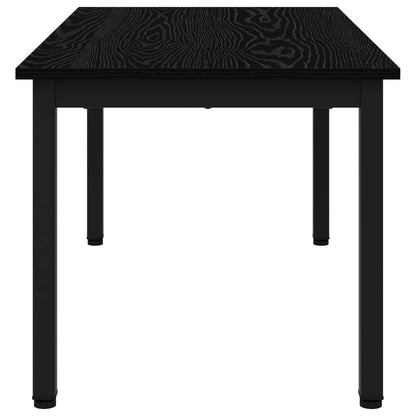 vidaXL Coffee Table Black Oak 100 x 50 x 45 cm Engineered Wood