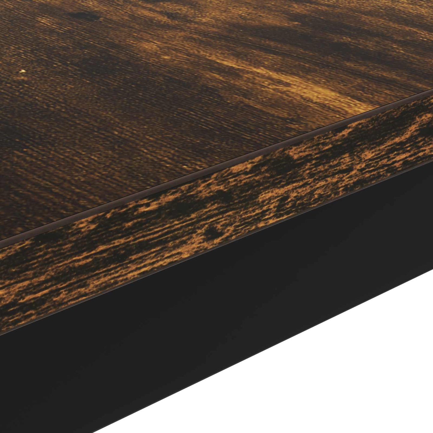 vidaXL Coffee Table Smoke Oak 100 x 50 x 45 cm Engineered Wood