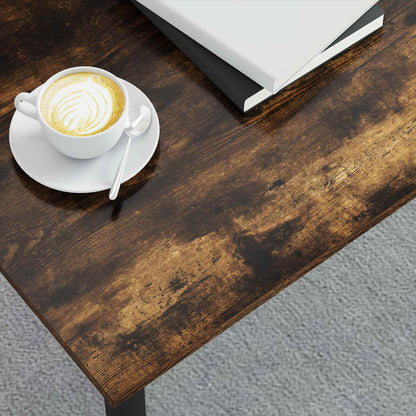 vidaXL Coffee Table Smoke Oak 100 x 50 x 45 cm Engineered Wood