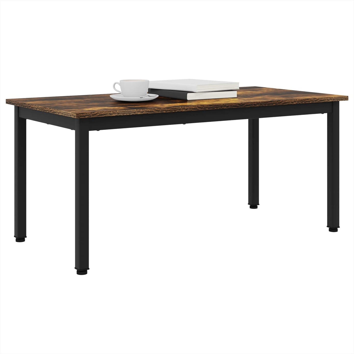 vidaXL Coffee Table Smoke Oak 100 x 50 x 45 cm Engineered Wood