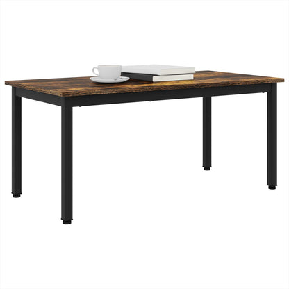 vidaXL Coffee Table Smoke Oak 100 x 50 x 45 cm Engineered Wood