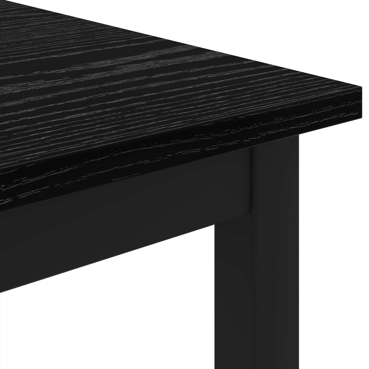 vidaXL Coffee Table Black Oak 80 x 80 x 45 cm Engineered Wood