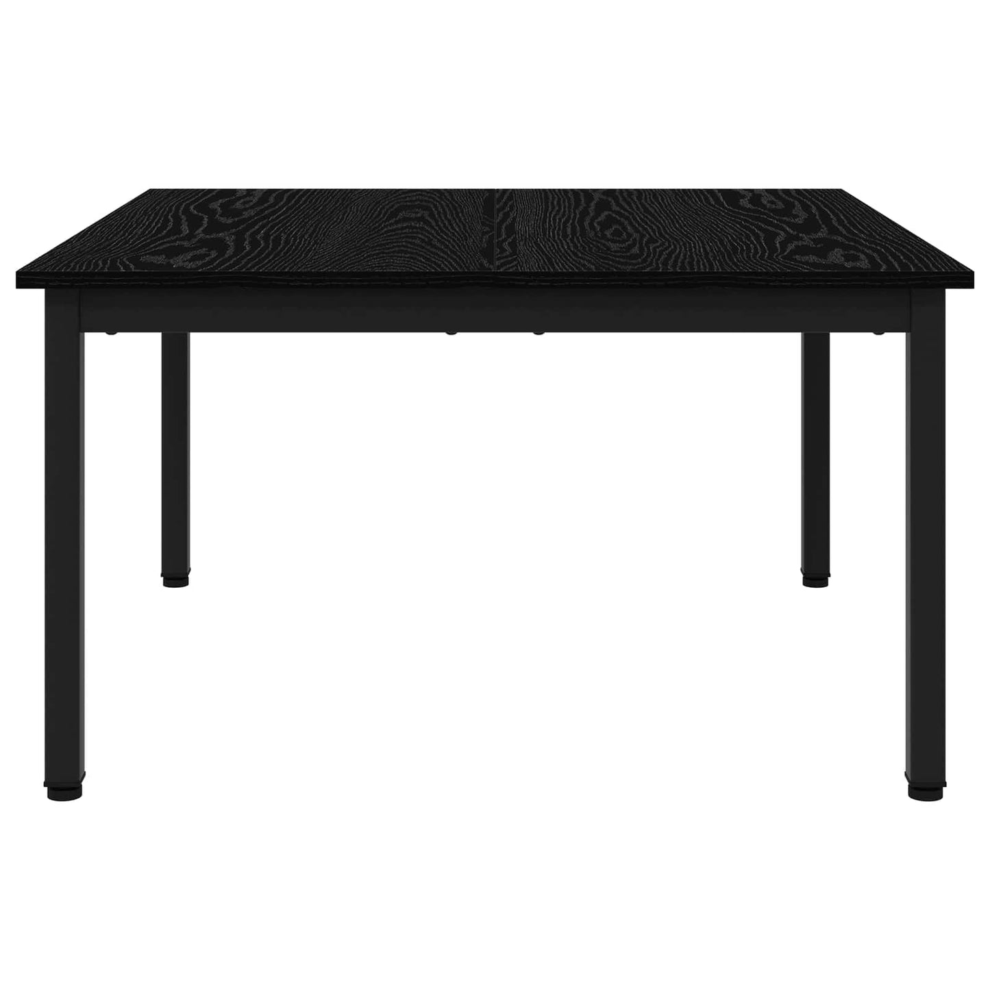 vidaXL Coffee Table Black Oak 80 x 80 x 45 cm Engineered Wood