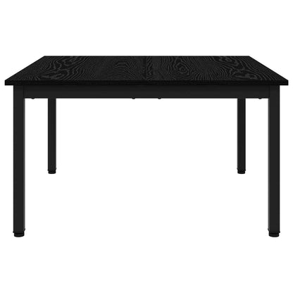 vidaXL Coffee Table Black Oak 80 x 80 x 45 cm Engineered Wood