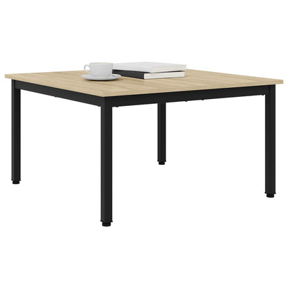 vidaXL Coffee Table Sonoma Oak 80 x 80 x 45 cm Engineered Wood