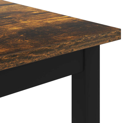 vidaXL Coffee Table Smoke Oak 80 x 80 x 45 cm Engineered Wood