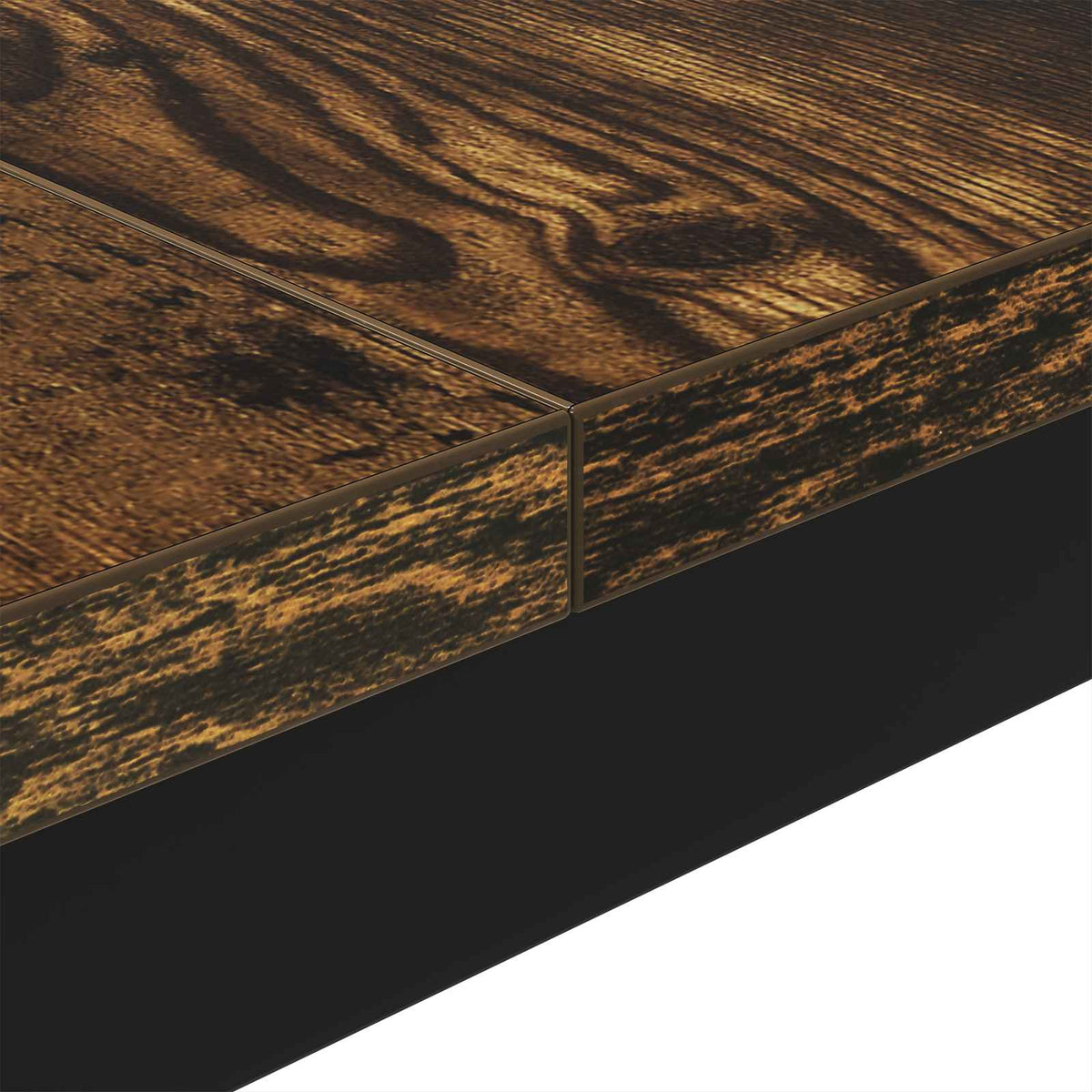 vidaXL Coffee Table Smoked Oak 80 x 80 x 45 cm Engineered Wood