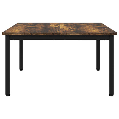 vidaXL Coffee Table Smoke Oak 80 x 80 x 45 cm Engineered Wood