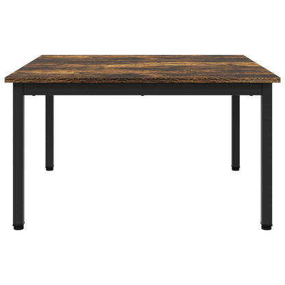 vidaXL Coffee Table Smoke Oak 80 x 80 x 45 cm Engineered Wood