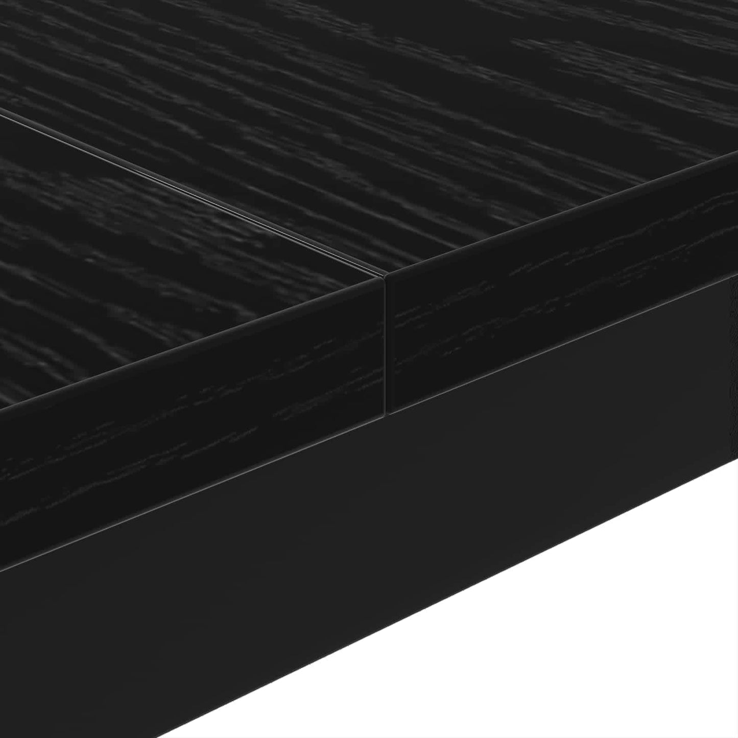 vidaXL Coffee Table Black Oak 100 x 100 x 45 cm Engineered Wood