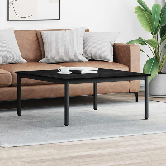 vidaXL Coffee Table Black Oak 100 x 100 x 45 cm Engineered Wood