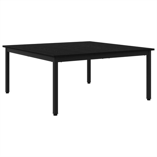 vidaXL Coffee Table Black Oak 100 x 100 x 45 cm Engineered Wood