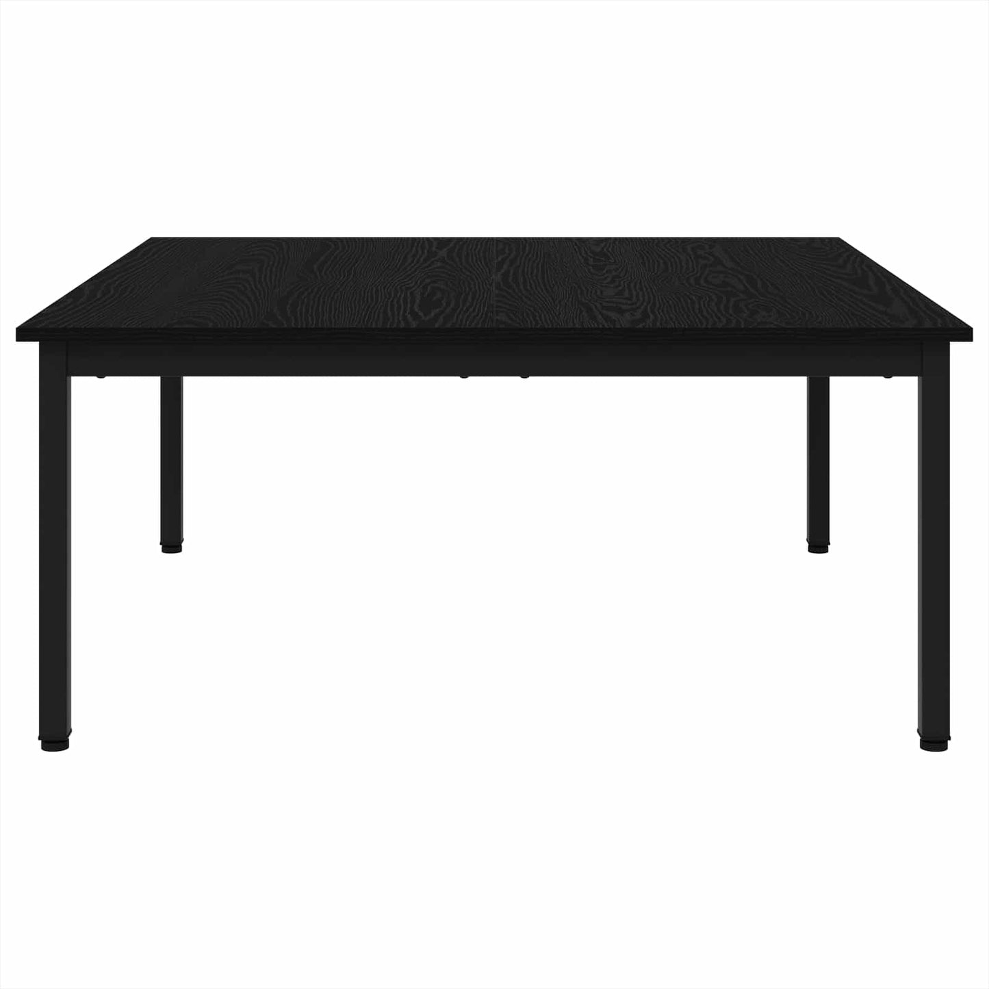 vidaXL Coffee Table Black Oak 100 x 100 x 45 cm Engineered Wood