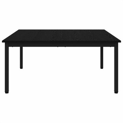 vidaXL Coffee Table Black Oak 100 x 100 x 45 cm Engineered Wood