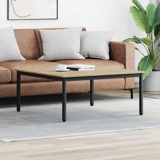 vidaXL Coffee Table Sonoma Oak 100 x 100 x 45 cm Engineered Wood