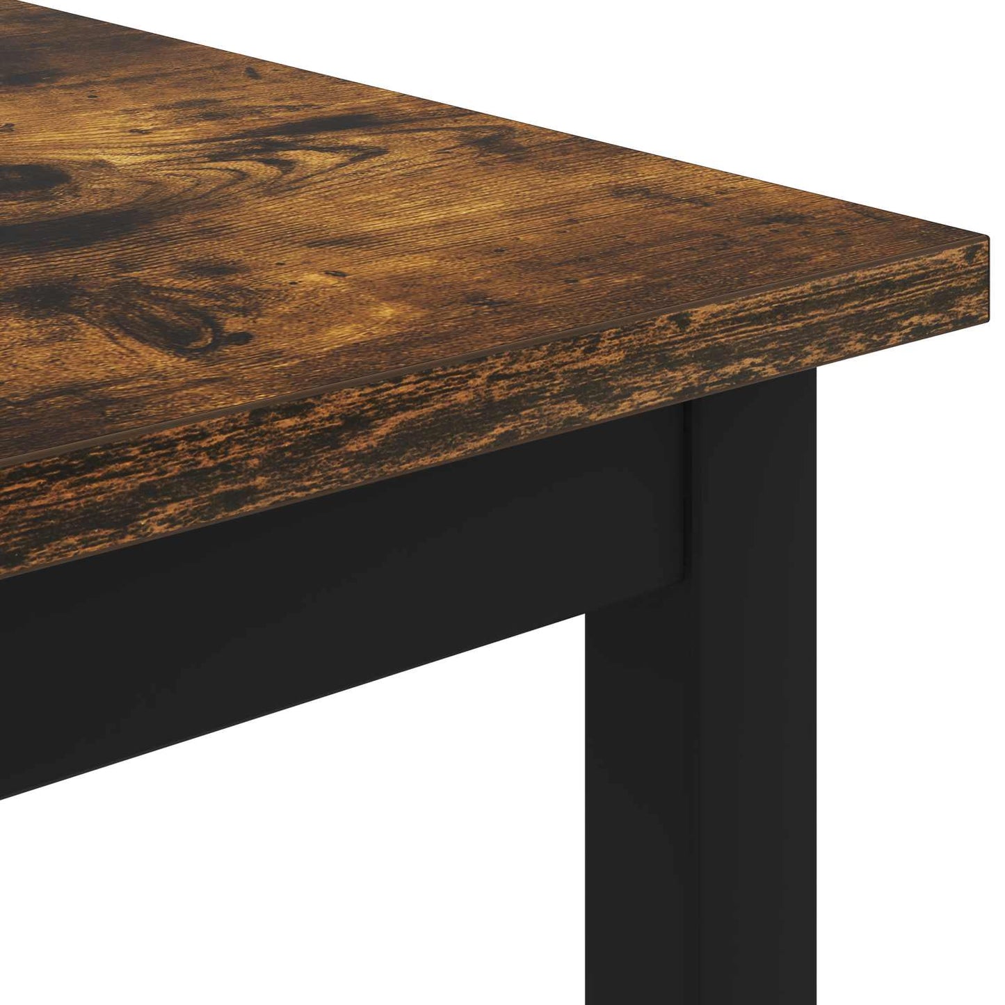 vidaXL Coffee Table Smoke Oak 100 x 100 x 45 cm Engineered Wood