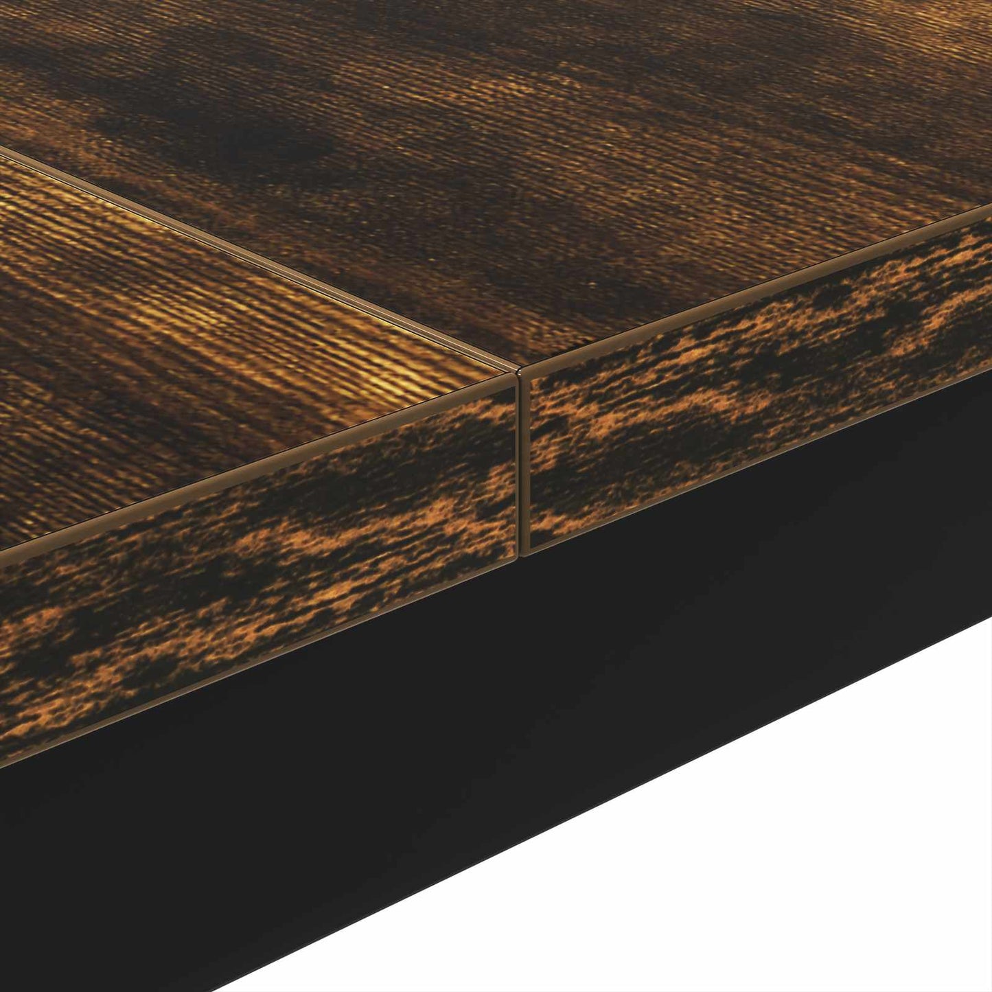 vidaXL Coffee Table Smoke Oak 100 x 100 x 45 cm Engineered Wood