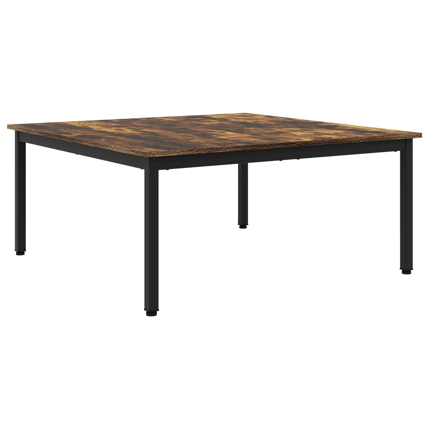 vidaXL Coffee Table Smoke Oak 100 x 100 x 45 cm Engineered Wood