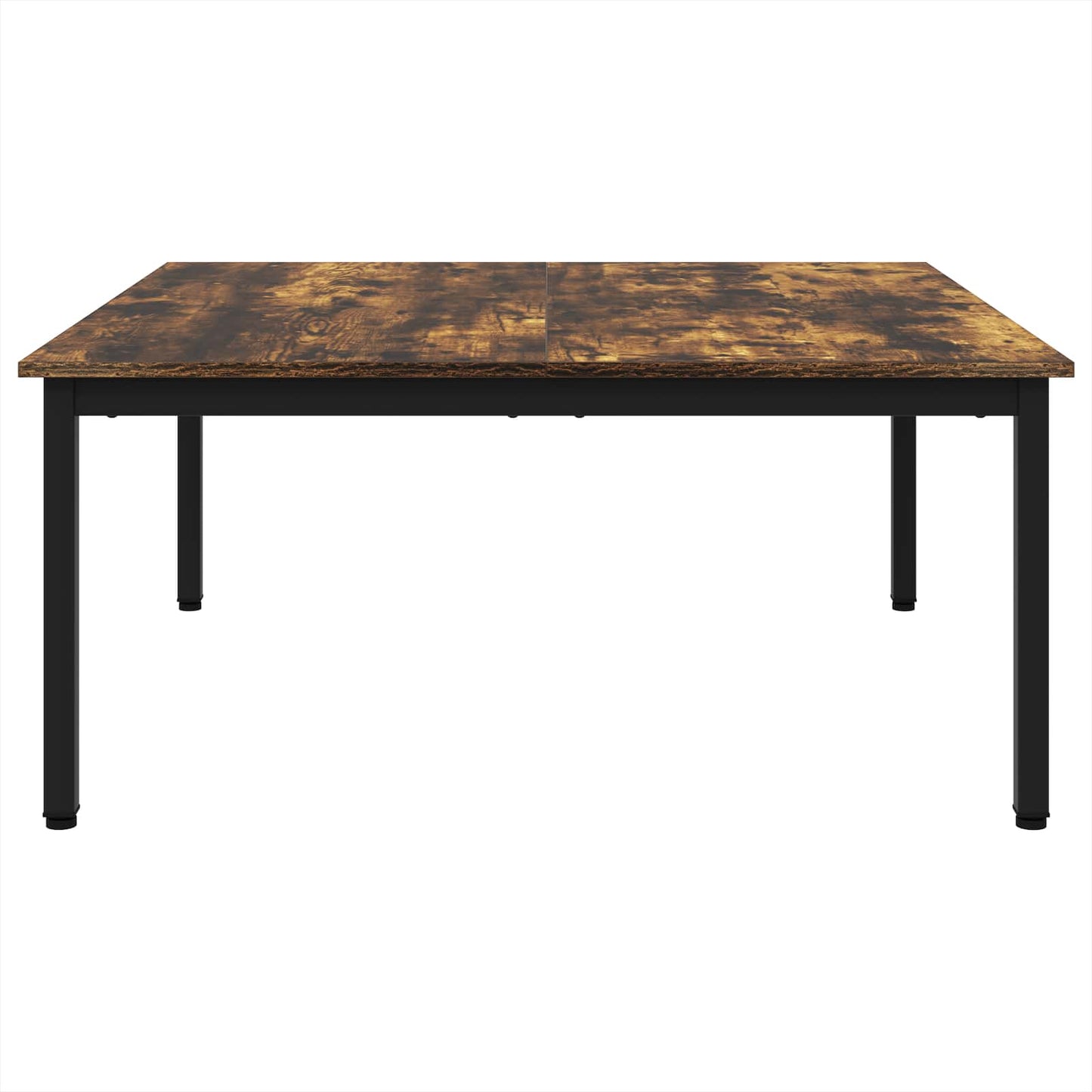 vidaXL Coffee Table Smoke Oak 100 x 100 x 45 cm Engineered Wood