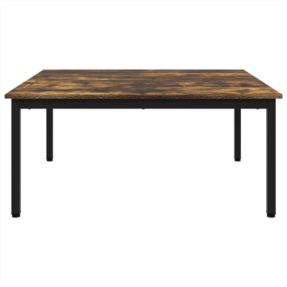 vidaXL Coffee Table Smoke Oak 100 x 100 x 45 cm Engineered Wood