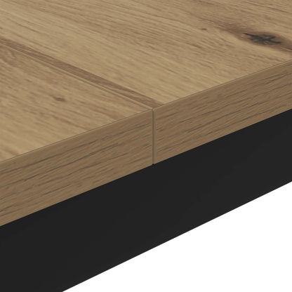 vidaXL Coffee Table Artisian Oak 100 x 100 x 45 cm Engineered Wood