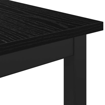 vidaXL Bench Black Oak 80 x 35 x 45 cm Engineered Wood