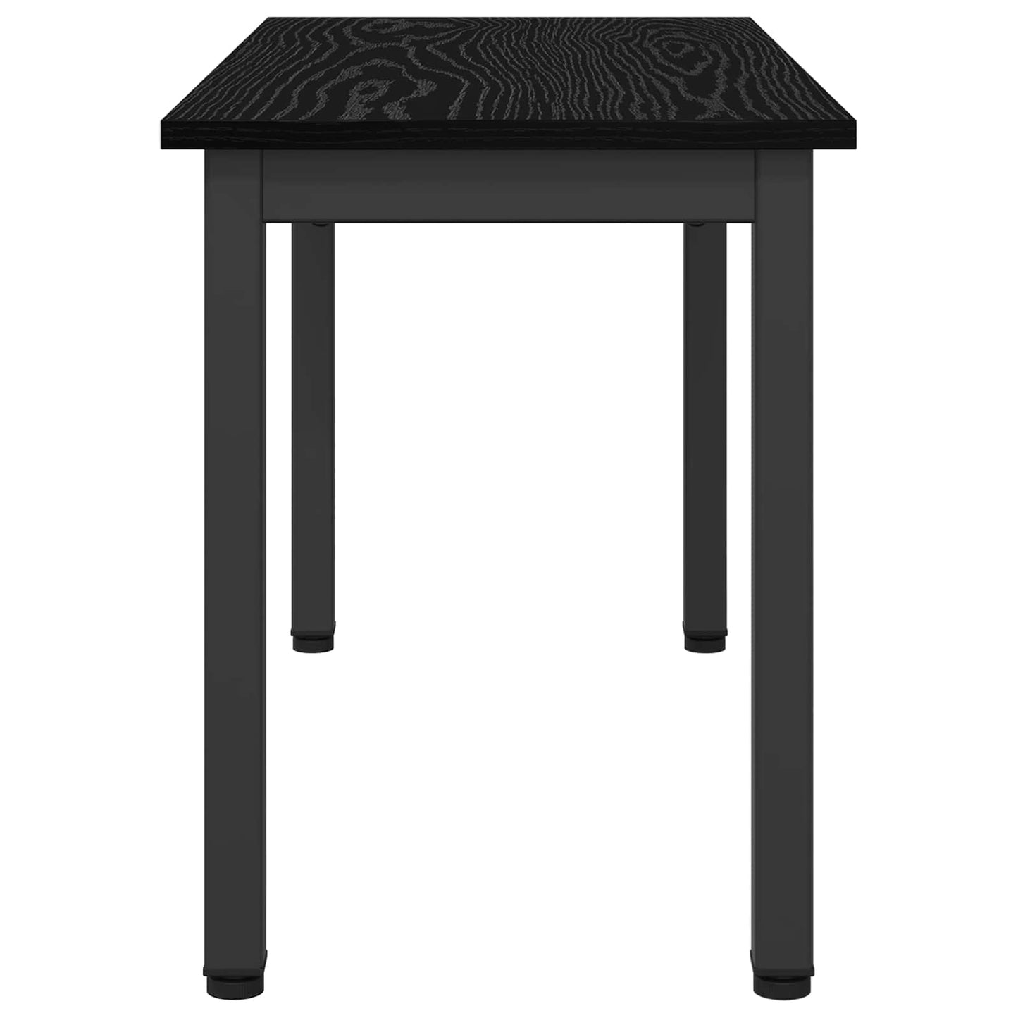 vidaXL Bench Black Oak 80 x 35 x 45 cm Engineered Wood