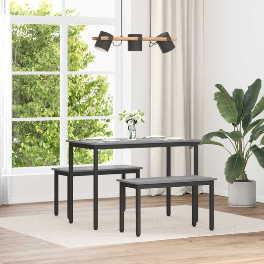 vidaXL Bench Grey Sonoma 80 x 35 x 45 cm Engineered Wood