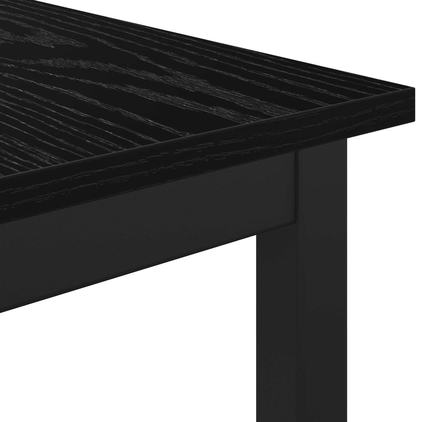 vidaXL Bench Black Oak 110 x 35 x 45 cm Engineered Wood