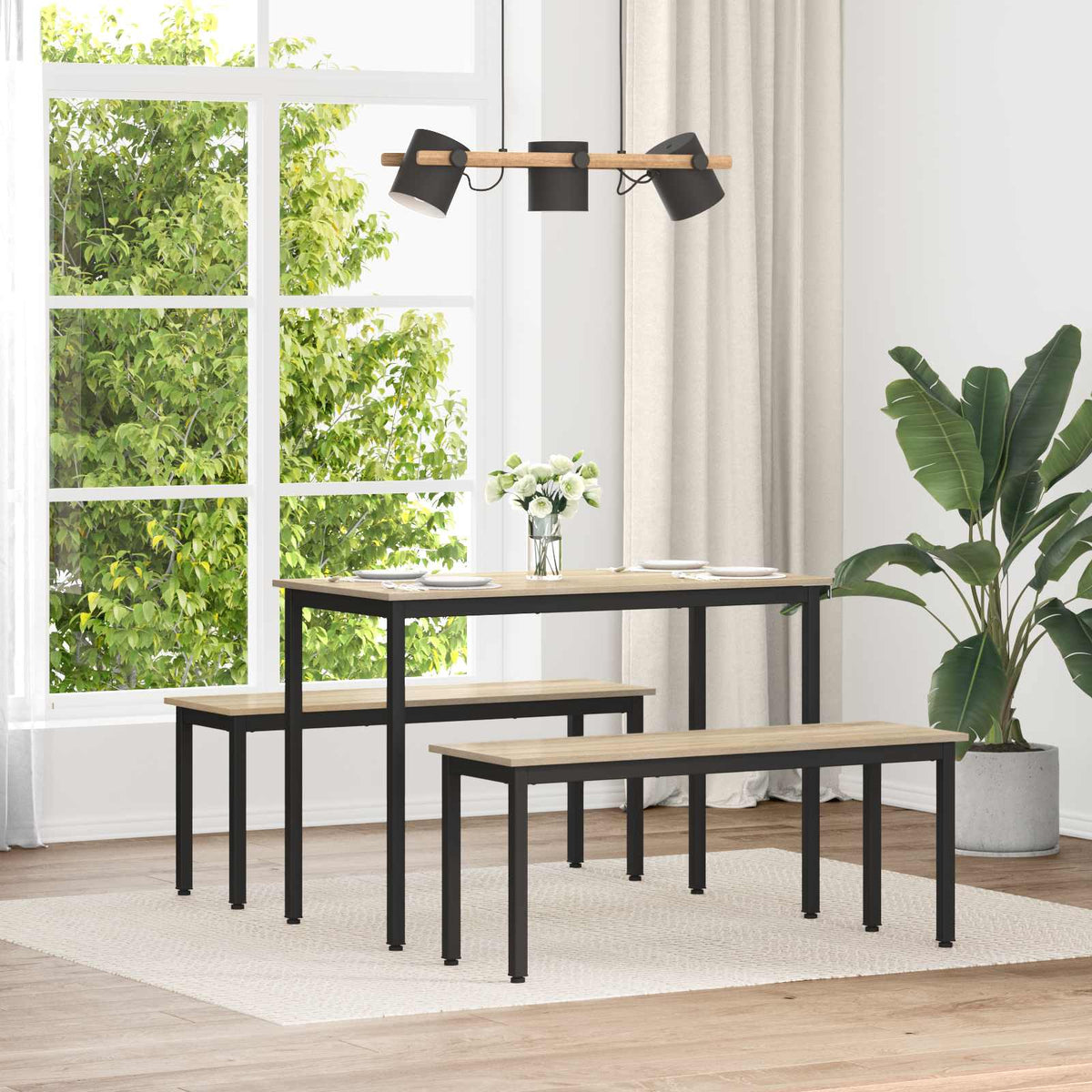 vidaXL Bench Sonoma Oak 110 x 35 x 45 cm Engineered Wood