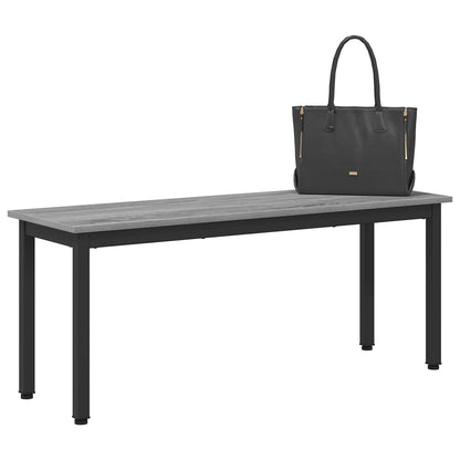 vidaXL Bench Grey Sonoma 110 x 35 x 45 cm Engineered Wood