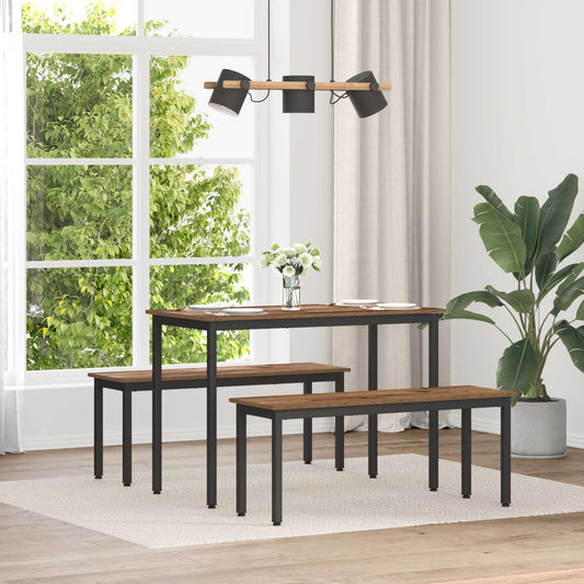 vidaXL Bench Old Wood 110 x 35 x 45 cm Engineered Wood