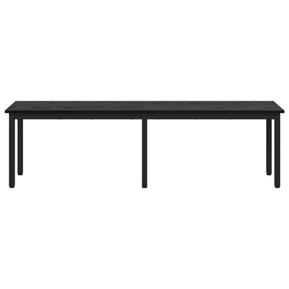 vidaXL Bench Black Oak 160 x 35 x 45 cm Engineered Wood