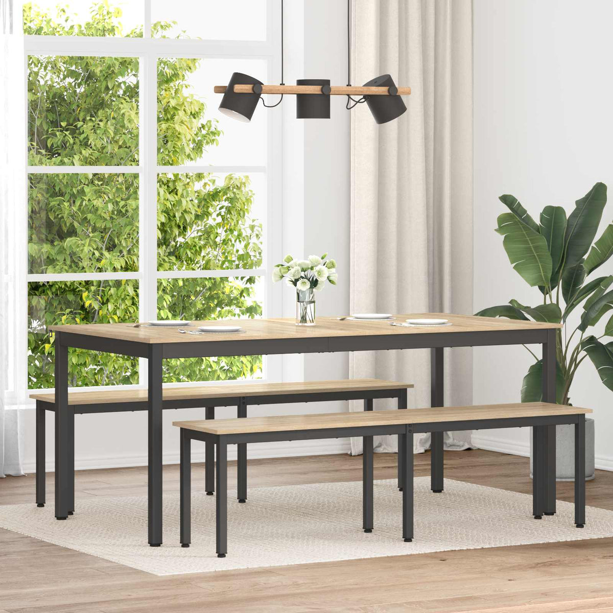 vidaXL Bench Sonoma Oak 160 x 35 x 45 cm Engineered Wood