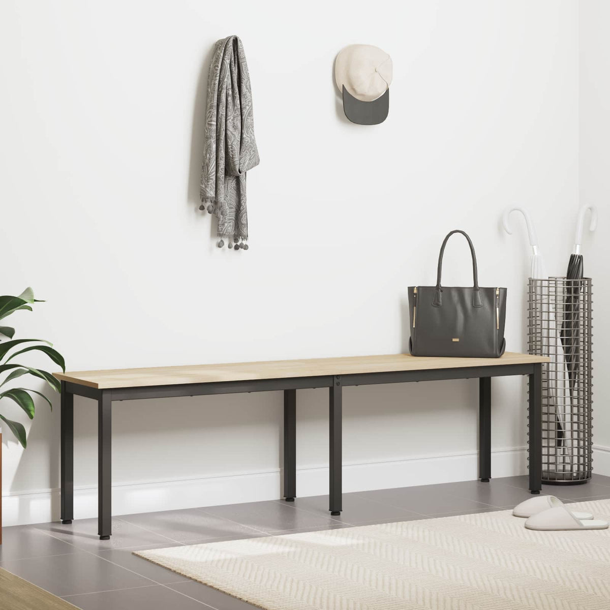 vidaXL Bench Sonoma Oak 160 x 35 x 45 cm Engineered Wood