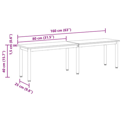 vidaXL Bench Sonoma Oak 160 x 35 x 45 cm Engineered Wood