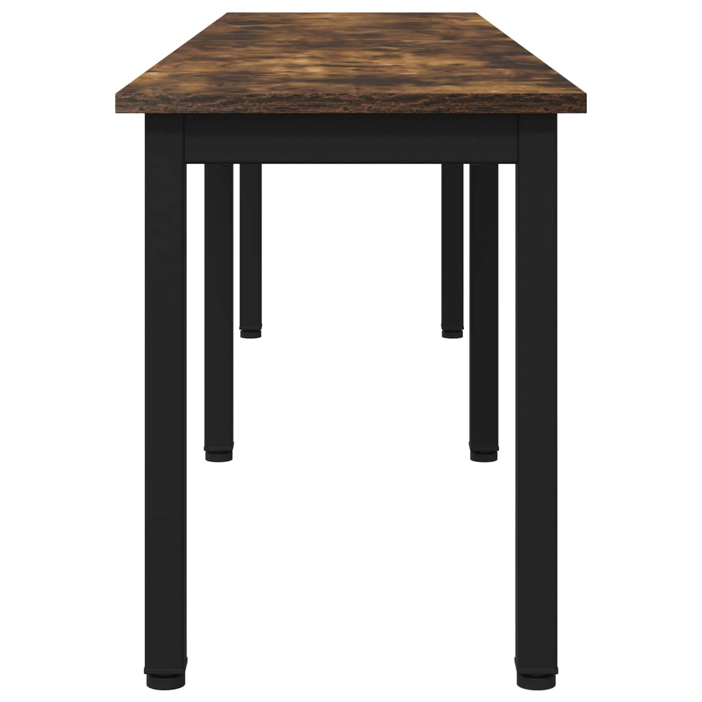 vidaXL Bench Smoke Oak 160 x 35 x 45 cm Engineered Wood