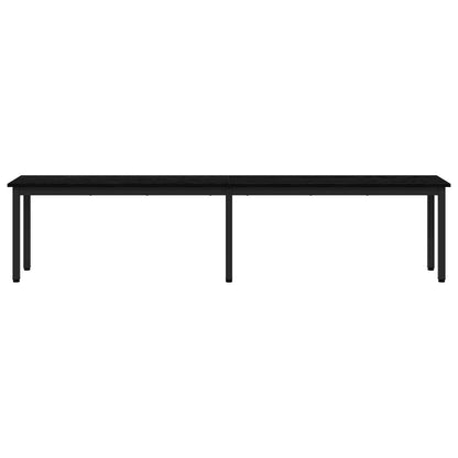 vidaXL Bench Black Oak 200 x 35 x 45 cm Engineered Wood