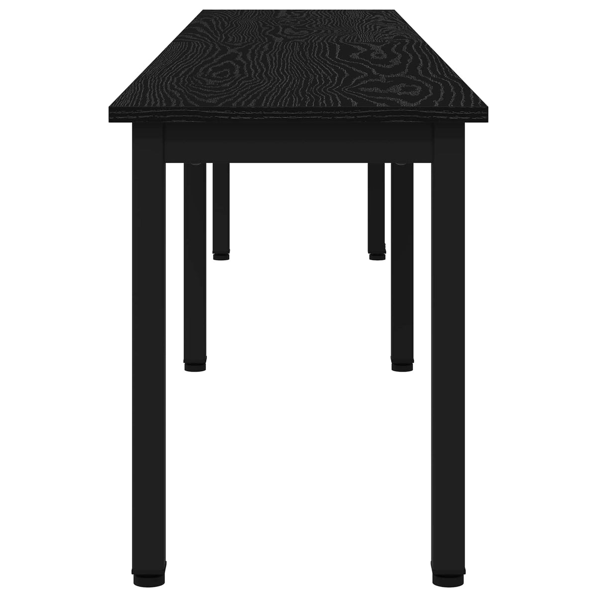 vidaXL Bench Black Oak 200 x 35 x 45 cm Engineered Wood