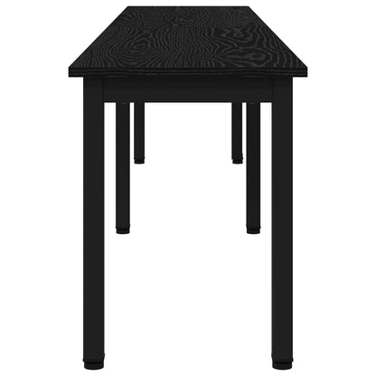 vidaXL Bench Black Oak 200 x 35 x 45 cm Engineered Wood