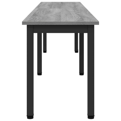 vidaXL Bench Grey Sonoma 200 x 35 x 45 cm Engineered Wood