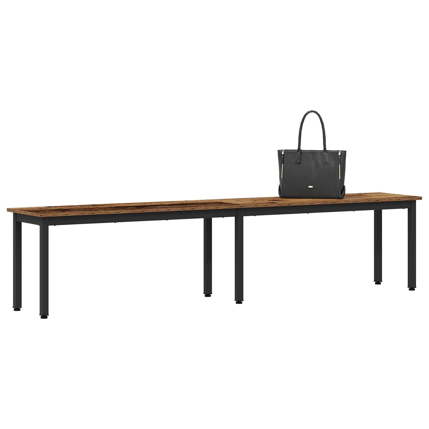 vidaXL Bench Old Wood 200 x 35 x 45 cm Engineered Wood
