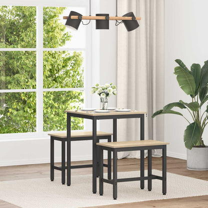 vidaXL Dining Tables 60 x 60 x 75 cm Engineered Wood Sonoma Oak Square