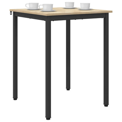 vidaXL Dining Tables 60 x 60 x 75 cm Engineered Wood Sonoma Oak Square