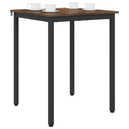 vidaXL Dining Tables 60 x 60 x 75 cm Engineered Wood Smoked Oak Square