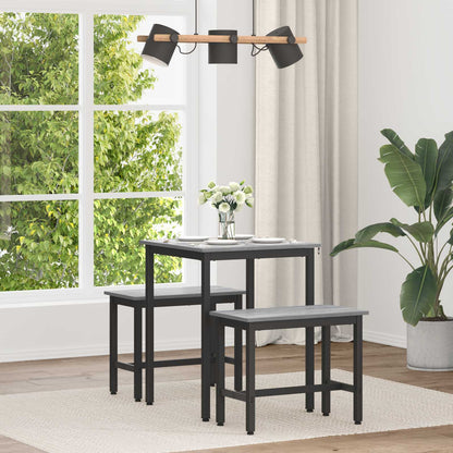 vidaXL Dining Tables 60 x 60 x 75 cm Engineered Wood Grey Sonoma