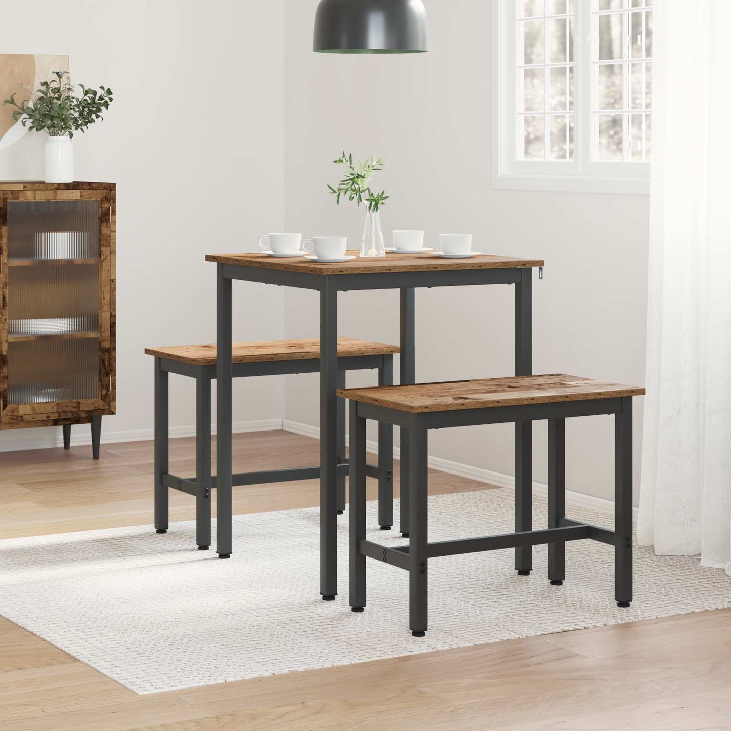 vidaXL Dining Tables 60 x 60 x 75 cm Engineered Wood Oak Wood Square
