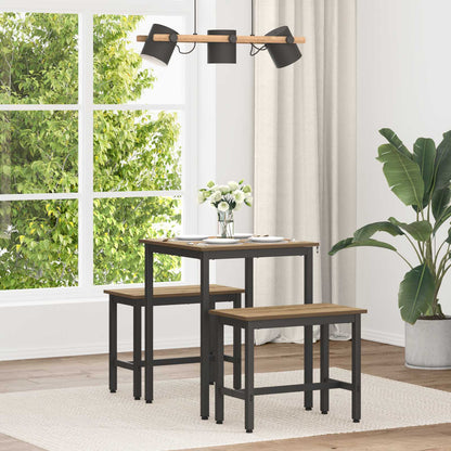 vidaXL Dining Tables 60 x 60 x 75 cm Engineered Wood Artisan Oak