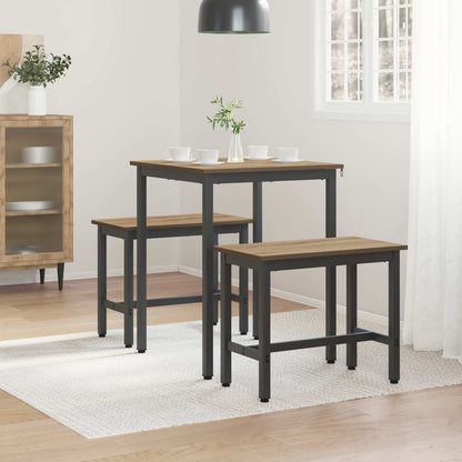 vidaXL Dining Tables 60 x 60 x 75 cm Engineered Wood Artisan Oak